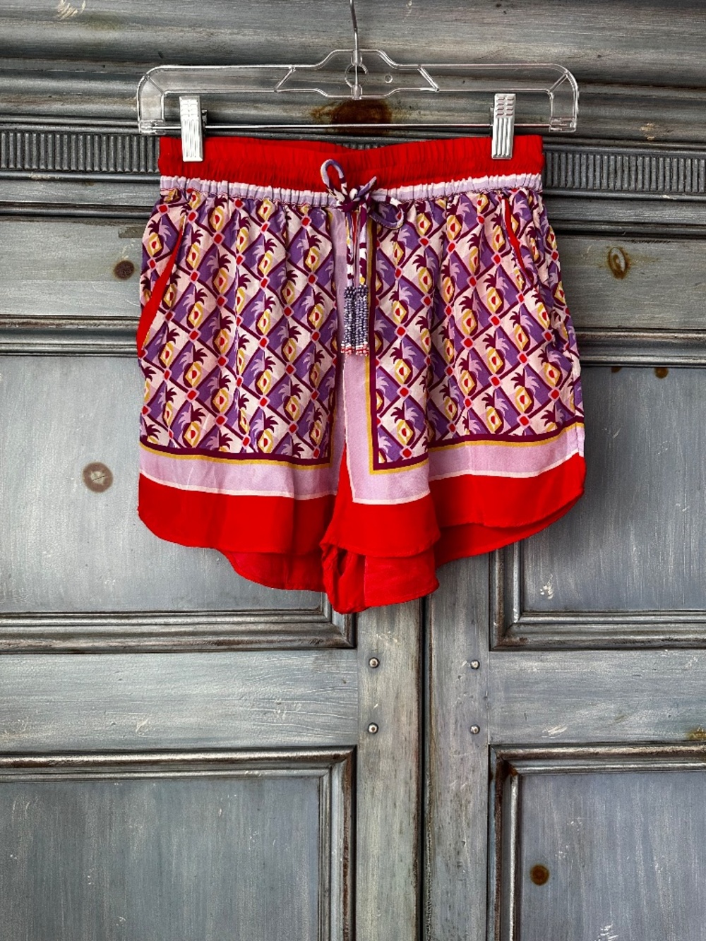 Farm Rio Pineapple Scarf Shorts Size XXS - Picture 7 of 12